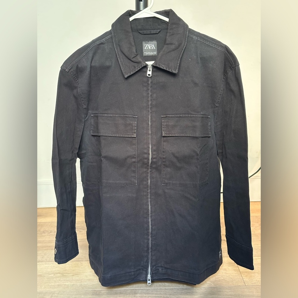 Zara Men's Charcoal Shirt Jacket